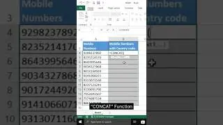 Best use of "CONCAT" function in Microsoft Excel #excelformula #excelfunctions #xl #excelsolutions