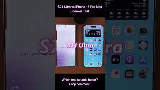 iPhone 16 Pro Max vs Samsung Galaxy S24 Ultra - Speaker Quality Comparison