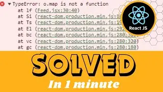 TypeError: map is not a function | Error in React solved 2024