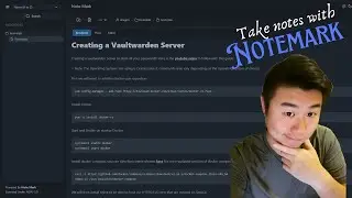 Homelab Series - Taking Notes with Notemark