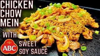 THIS HAS TO BE YOUR NEXT COOK!🔥CHICKEN STIR FRY NOODLES ON THE GRIDDLE WITH ABC SWEET SOY SAUCE🔥