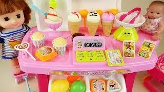 Baby doll Ice Cream and food cart toys Baby Doli play