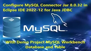 Java and MySQL connection Eclipse IDE  | JDBC Demo Project| Java JDBC 