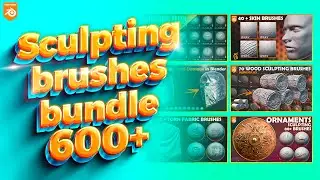 Blender Sculpting Brushes (600+ brushes). Sculpting in Blender.