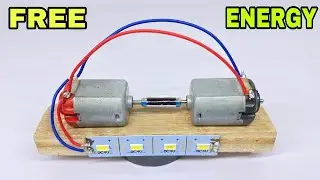 free energy generator with two dc motor || new technology free electricity || SB Craft