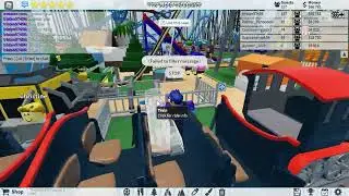 Roblox Theme park tycoon 2 Riding all my rollercoasters