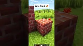 Secret Fireplace Entrance in Minecraft! #shorts #viral