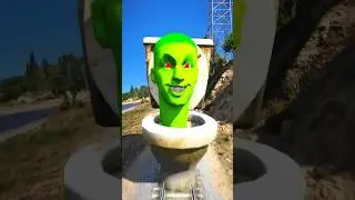 GTA V: SKIBIDI TOILET ZOMBIE SAVING TVMEN FROM THOMAS THE TRAIN #shorts