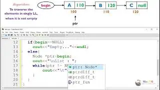 Traversing a Singly Linked List