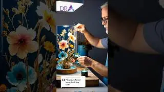 DIY Resin Art Lamp with Dried Flowers