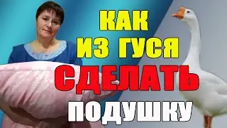 Как из гуся сделать подушку.