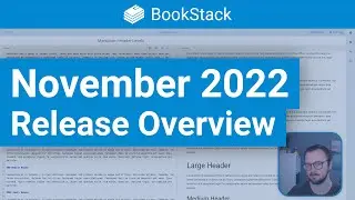 BookStack November Release Overview | v22.11