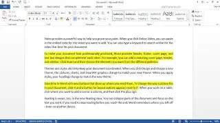 How to Remove Yellow Highlight Color In MS Word