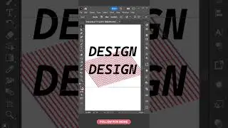 How To Design LINEAR TEXT SHADOW In Adobe Illustrator? #shorts