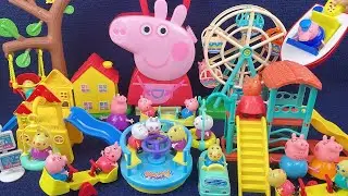 8 Minutes Satisfying with Unboxing Peppa Pig Playground Toys Collection Set Review Toys | ASMR