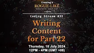 Coding Stream #33 — Creating a Rogue-like (like Vampire Survivors) in Unity