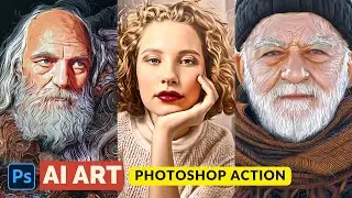 I Created AI Photoshop Action to Transform Pics into Artwork!