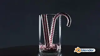 How To Make Candy Canes In Blender / Blender Beginner Tutorial