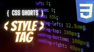 Adding CSS Method 2: Style Tag