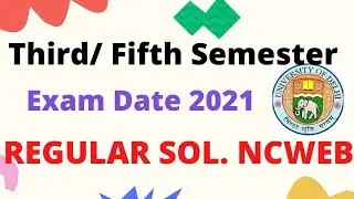 SOL Third/ Fifth Semester Exam Date 2021 | Admission form Date | Ameeninfo