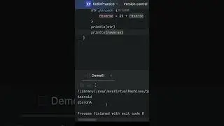 Palindrome program in kotlin | Reverse the String in kotlin | 