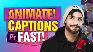 How to animate captions in premier pro