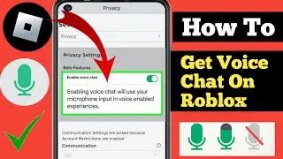 How To Enable Roblox Voice Chat (Without Verification 2024) Enable Voice Chat in Roblox