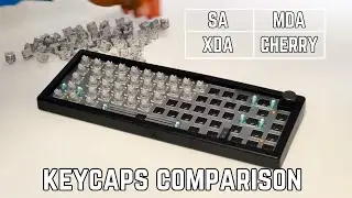 Best Keycaps for Thock?.. Keycap Comparison - SA, XDA, MDA & Cherry | Sound Test 