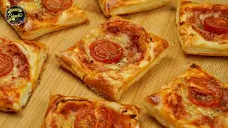 Mini pizza with puff pastry - QUICK, TASTY AND SIMPLE