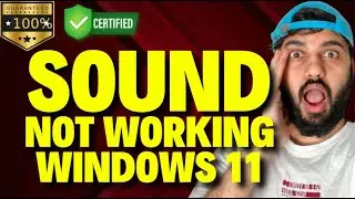 Sound Not Working on Windows 11