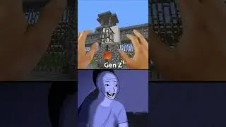 Minecraft Nostalgia Gen Z vs Alpha 😢#shorts