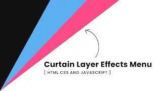 Navbar Curtain Menu Hover Effect | Navigation menu hover effect | Active tab animation with HTML CSS