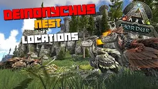 ARK: Fjordur |ALL Deinonychus Nests/Egg Locations!