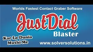 Justdial Blaster | World's Fastest Contact Grabber Software | Digital Marketing Advertising Tool