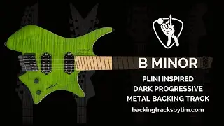 Plini Inspired Dark Progressive Metal Backing Track in B Minor | 105 BPM