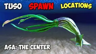 (ASA The Center) ALL Tusoteuthis & Mosasaurus Spawn Locations On ARK Survival Ascended