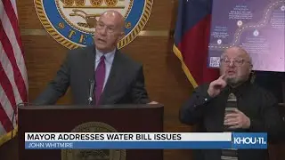 Houston Mayor John Whitmire discusses plans to address high, inaccurate water bills in the city