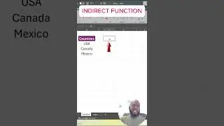 Dynamic Drop Down Lists with INDIRECT Function in Excel #exceltech #shortsvideo #smartexcel