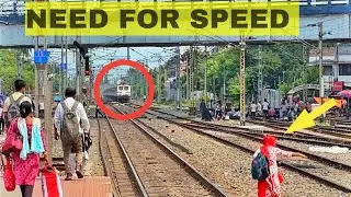 Dangerous WAP5 Bikaner Duronto+ Vivek SF+Gwalior SF+NTSK SF+Chambal attacks Dankuni at 130kph- IR