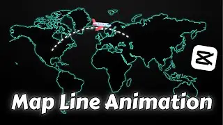 Make a Map Line Animation in CapCut (FREE & EASY!)