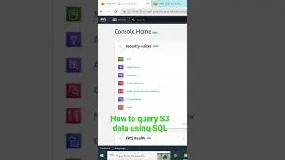 How to query S3 data using SQL from Athena? 