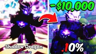 Spending $10,000 Robux To Get 0.1% SHADOW DRAGON in Anime Defenders