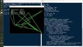 Python Simulated Annealing for Travelling Salesman Problem