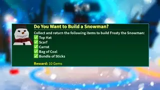 Completing Build a Snowman Quest in survive the killer | [ROBLOX]