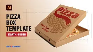 How to Pizza Box Template Design in Adobe Illustrator 2023