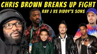 Chris Brown Breaks Up Fight Between Ray J and Diddy’s Sons At Influencer Halloween Bash