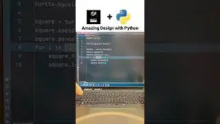 Amazing Design with Python Programming 🌟#design #turtle #python #youtubeshorts #subscribe #youtube