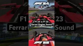 F1 24 vs F1 23 Engine Sound | Ferrari #shorts #f1 #f1shorts #f124