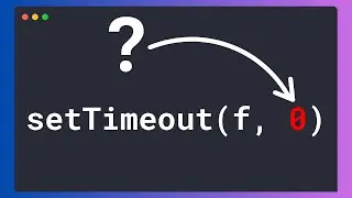 setTimeout of 0? #javascript