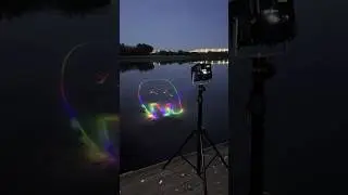 Using powerful laser at night! 